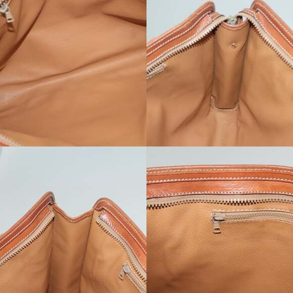 CELINE Macadam Canvas Tote Bag Beige Gold - Picture 12 of 13